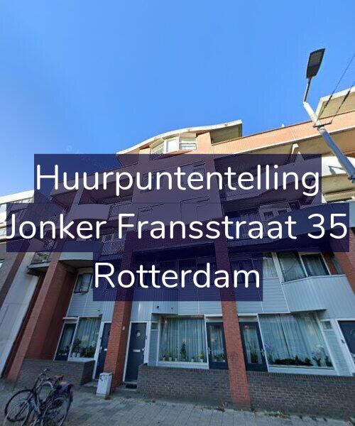 Foto gevel Huurpuntentelling voor Jonker Fransstraat 35, Rotterdam