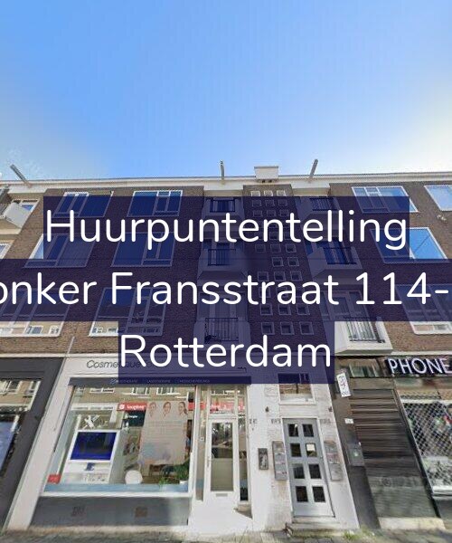 Foto gevel Huurpuntentelling voor Jonker Fransstraat 114-B, Rotterdam