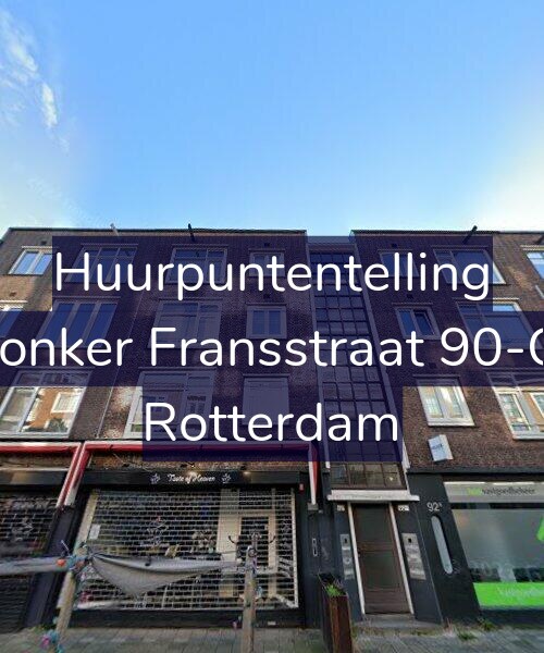 Foto gevel Huurpuntentelling voor Jonker Fransstraat 90-C, Rotterdam