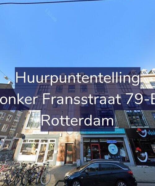 Foto gevel Huurpuntentelling voor Jonker Fransstraat 79-B, Rotterdam