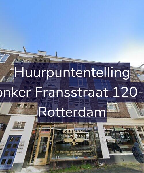 Foto gevel Huurpuntentelling voor Jonker Fransstraat 120-B, Rotterdam
