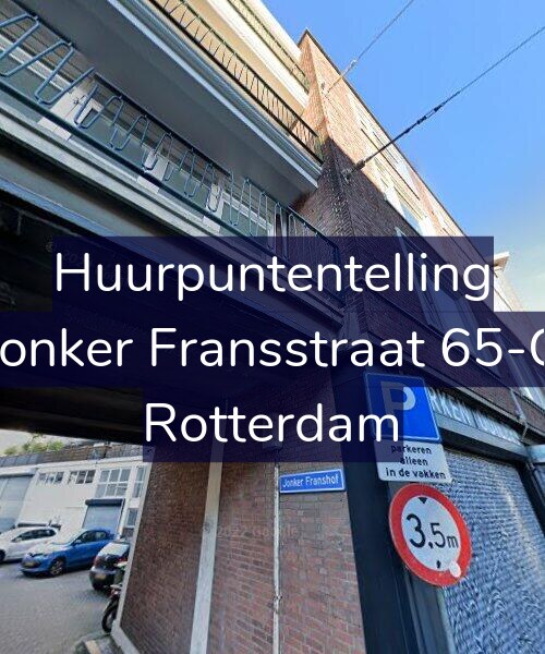 Foto gevel Huurpuntentelling voor Jonker Fransstraat 65-C, Rotterdam