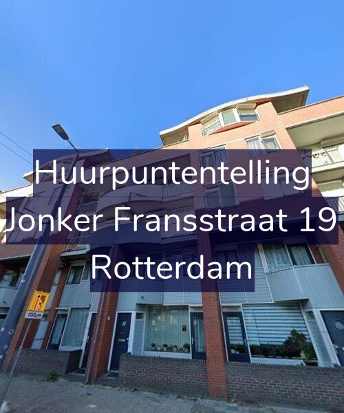 Foto gevel Huurpuntentelling voor Jonker Fransstraat 19, Rotterdam