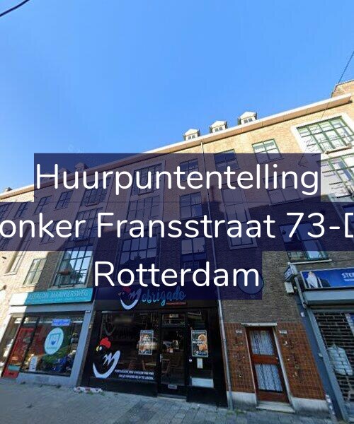 Foto gevel Huurpuntentelling voor Jonker Fransstraat 73-D, Rotterdam