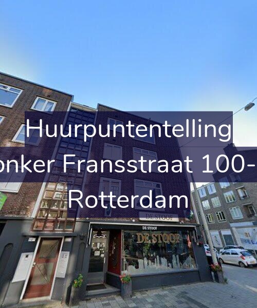 Foto gevel Huurpuntentelling voor Jonker Fransstraat 100-B, Rotterdam