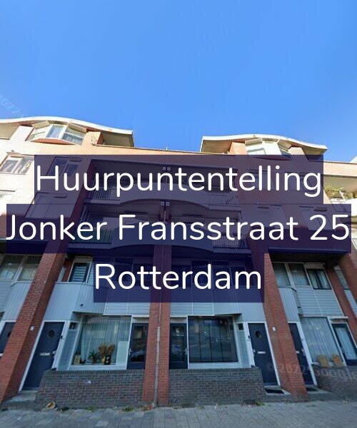 Foto gevel Huurpuntentelling voor Jonker Fransstraat 25, Rotterdam