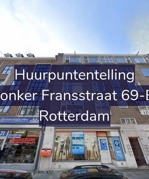 Foto gevel Huurpuntentelling voor Jonker Fransstraat 69-E, Rotterdam