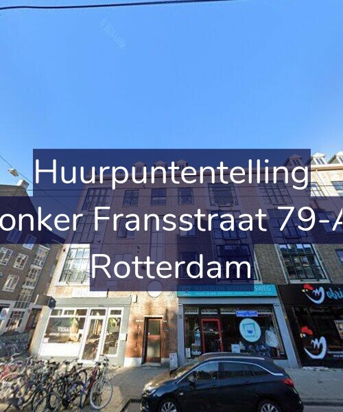 Foto gevel Huurpuntentelling voor Jonker Fransstraat 79-A, Rotterdam