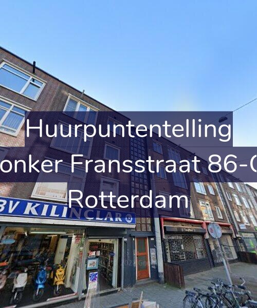 Foto gevel Huurpuntentelling voor Jonker Fransstraat 86-C, Rotterdam