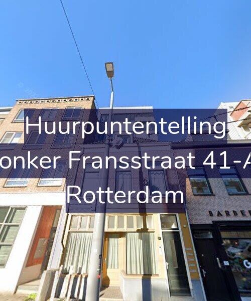 Foto gevel Huurpuntentelling voor Jonker Fransstraat 41-A, Rotterdam