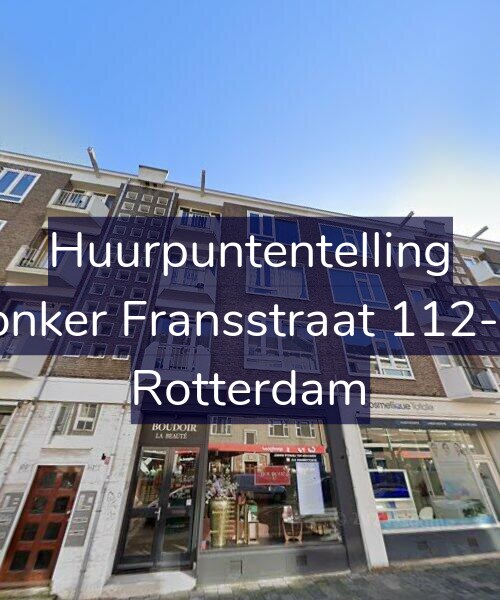 Foto gevel Huurpuntentelling voor Jonker Fransstraat 112-B, Rotterdam