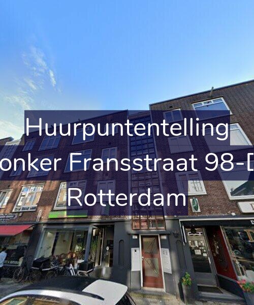 Foto gevel Huurpuntentelling voor Jonker Fransstraat 98-D, Rotterdam