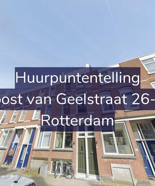 Foto gevel Huurpuntentelling voor Joost van Geelstraat 26-A, Rotterdam