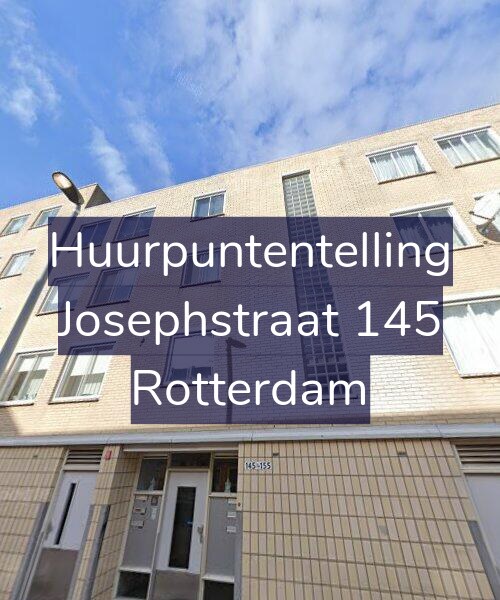 Foto gevel Huurpuntentelling voor Josephstraat 145, Rotterdam