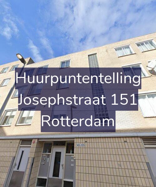 Foto gevel Huurpuntentelling voor Josephstraat 151, Rotterdam