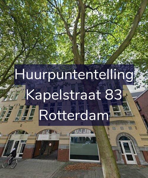 Foto gevel Huurpuntentelling voor Kapelstraat 83, Rotterdam