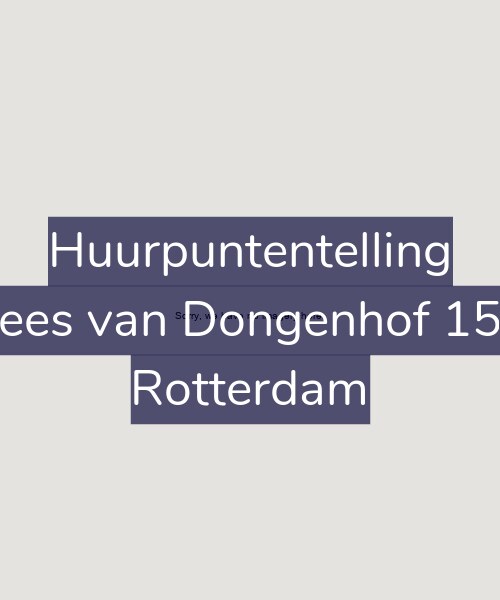 Foto gevel Huurpuntentelling voor Kees van Dongenhof 153, Rotterdam