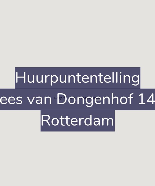 Foto gevel Huurpuntentelling voor Kees van Dongenhof 142, Rotterdam