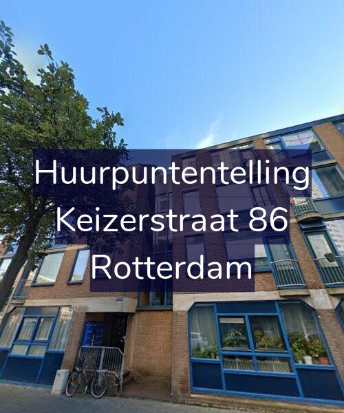 Foto gevel Huurpuntentelling voor Keizerstraat 86, Rotterdam