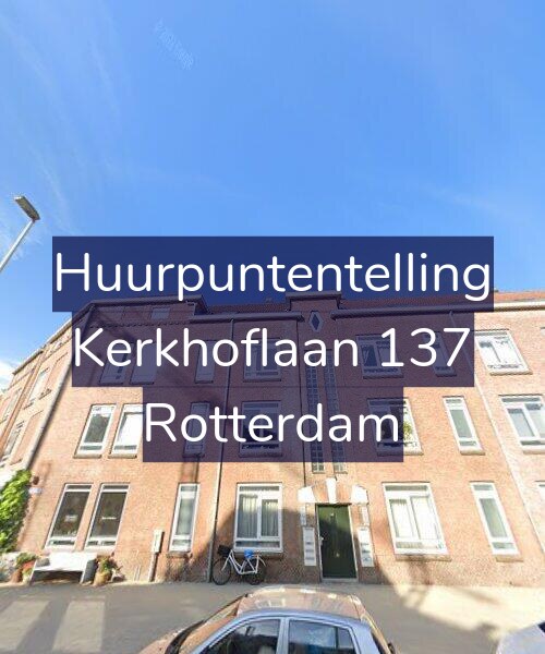 Foto gevel Huurpuntentelling voor Kerkhoflaan 137, Rotterdam