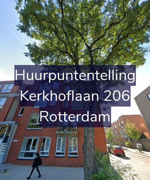 Foto gevel Huurpuntentelling voor Kerkhoflaan 206, Rotterdam