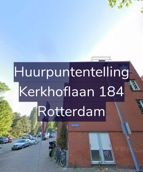 Foto gevel Huurpuntentelling voor Kerkhoflaan 184, Rotterdam