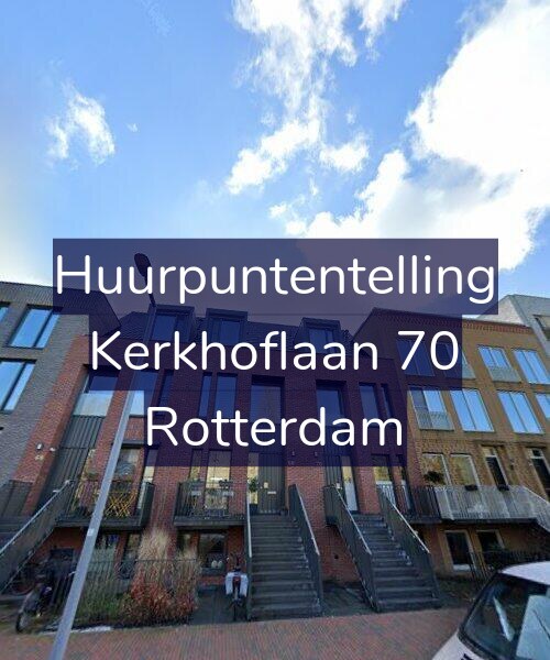 Foto gevel Huurpuntentelling voor Kerkhoflaan 70, Rotterdam
