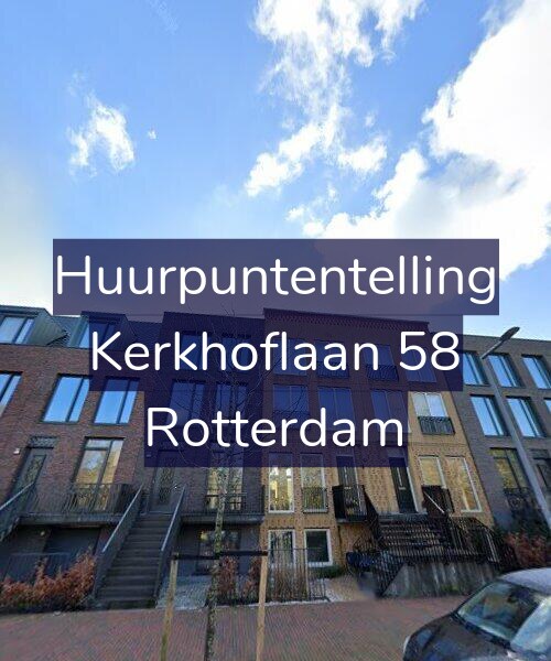 Foto gevel Huurpuntentelling voor Kerkhoflaan 58, Rotterdam