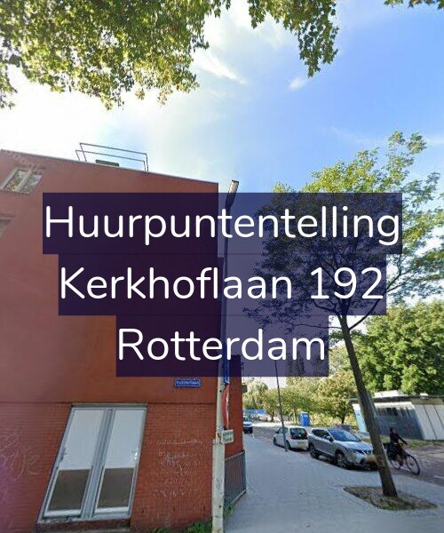 Foto gevel Huurpuntentelling voor Kerkhoflaan 192, Rotterdam
