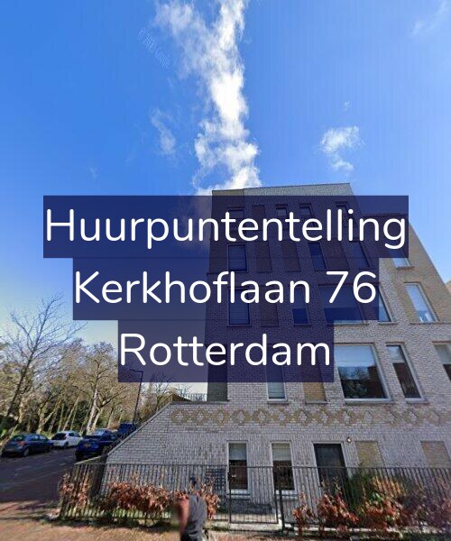 Foto gevel Huurpuntentelling voor Kerkhoflaan 76, Rotterdam