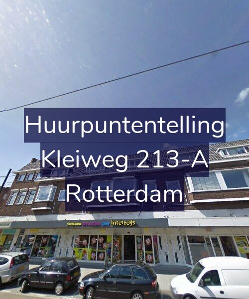 Foto gevel Huurpuntentelling voor Kleiweg 213-A, Rotterdam