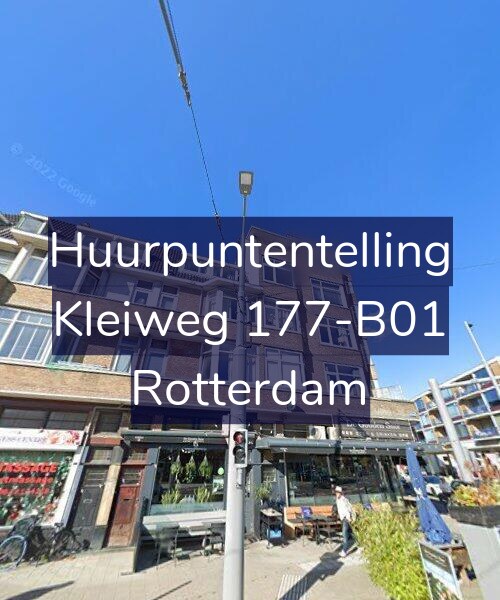 Foto gevel Huurpuntentelling voor Kleiweg 177-B01, Rotterdam