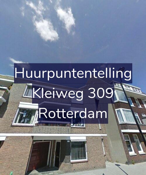 Foto gevel Huurpuntentelling voor Kleiweg 309, Rotterdam