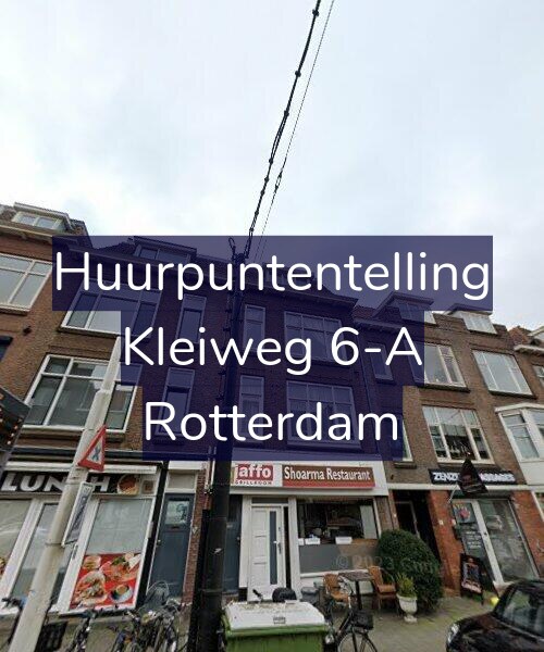 Foto gevel Huurpuntentelling voor Kleiweg 6-A, Rotterdam