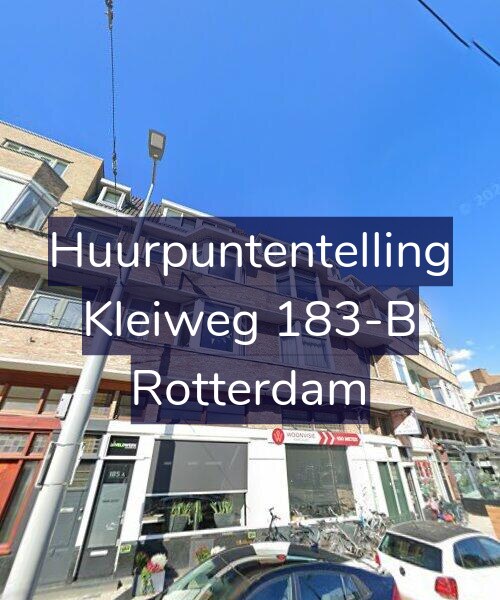 Foto gevel Huurpuntentelling voor Kleiweg 183-B, Rotterdam