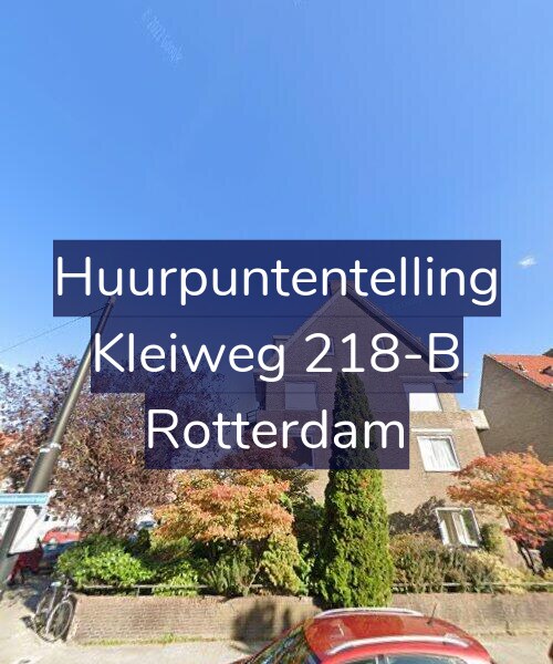 Foto gevel Huurpuntentelling voor Kleiweg 218-B, Rotterdam