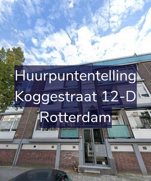 Foto gevel Huurpuntentelling voor Koggestraat 12-D, Rotterdam
