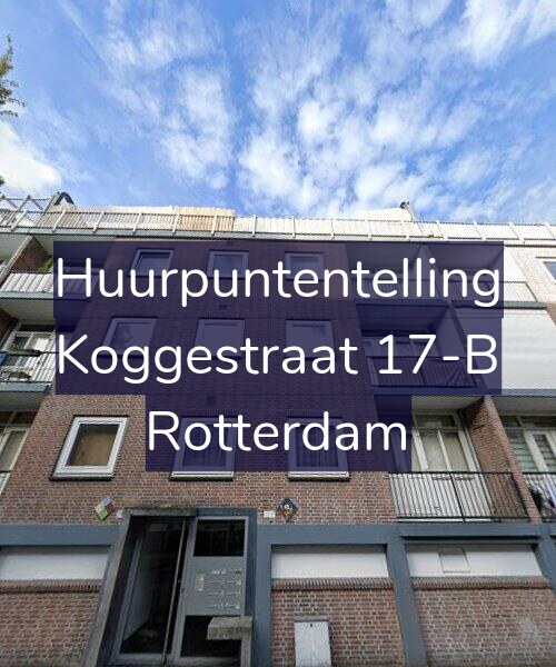 Foto gevel Huurpuntentelling voor Koggestraat 17-B, Rotterdam