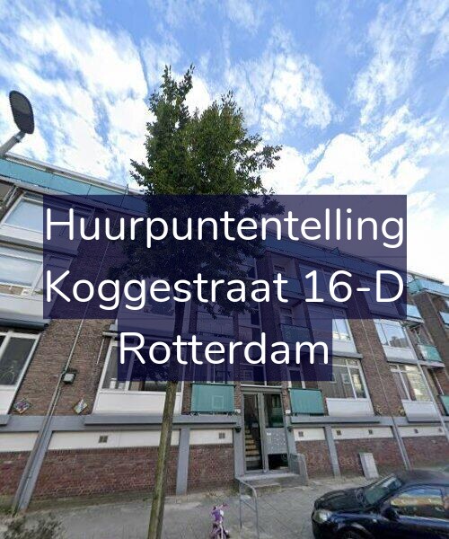 Foto gevel Huurpuntentelling voor Koggestraat 16-D, Rotterdam