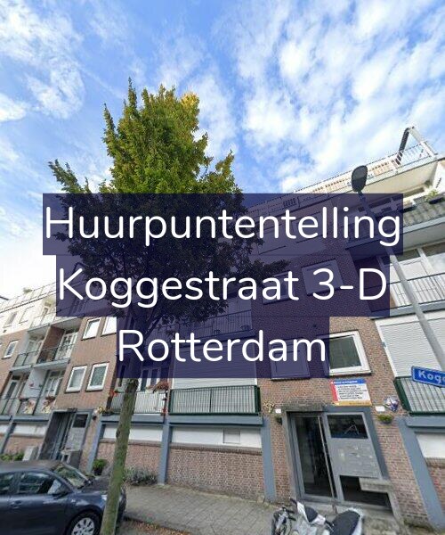 Foto gevel Huurpuntentelling voor Koggestraat 3-D, Rotterdam