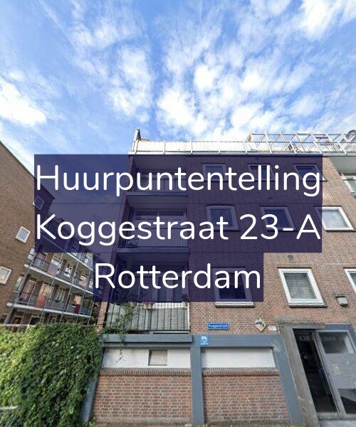 Foto gevel Huurpuntentelling voor Koggestraat 23-A, Rotterdam