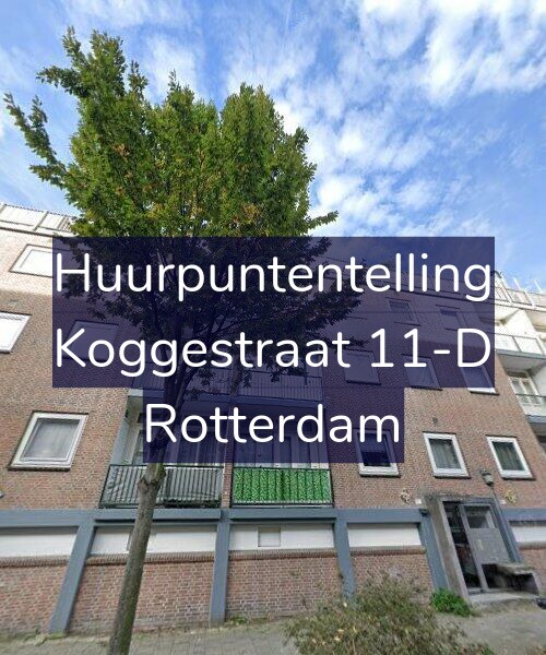 Foto gevel Huurpuntentelling voor Koggestraat 11-D, Rotterdam