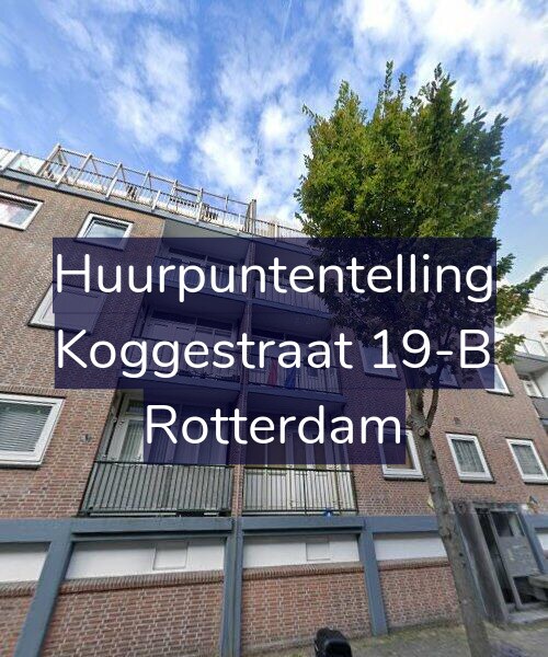 Foto gevel Huurpuntentelling voor Koggestraat 19-B, Rotterdam