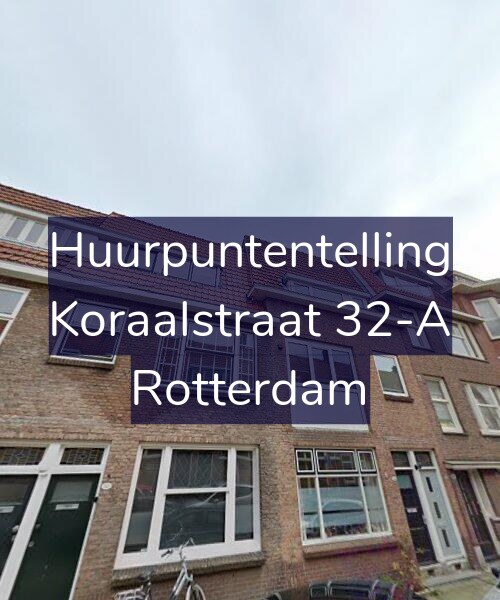Foto gevel Huurpuntentelling voor Koraalstraat 32-A, Rotterdam