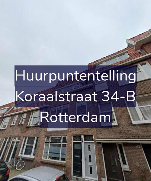 Foto gevel Huurpuntentelling voor Koraalstraat 34-B, Rotterdam