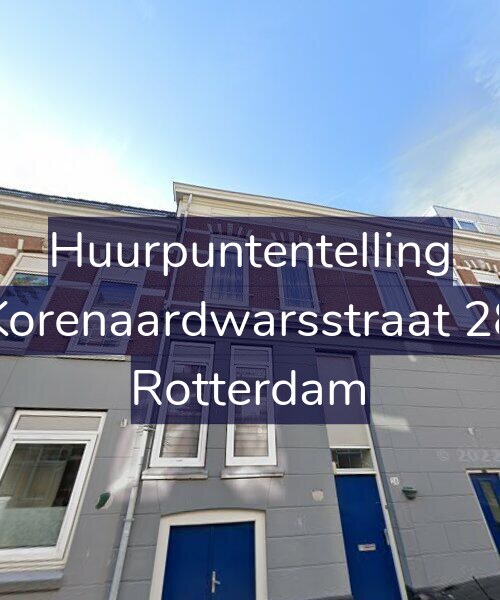 Foto gevel Huurpuntentelling voor Korenaardwarsstraat 28, Rotterdam