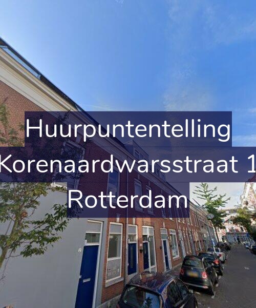 Foto gevel Huurpuntentelling voor Korenaardwarsstraat 1, Rotterdam