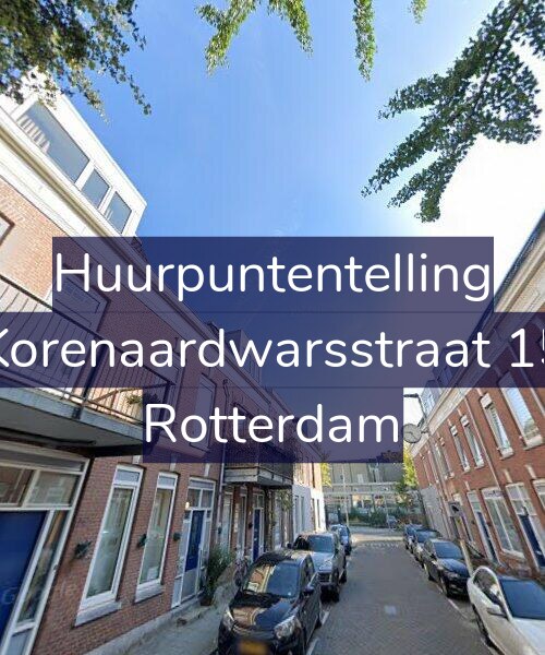 Foto gevel Huurpuntentelling voor Korenaardwarsstraat 15, Rotterdam