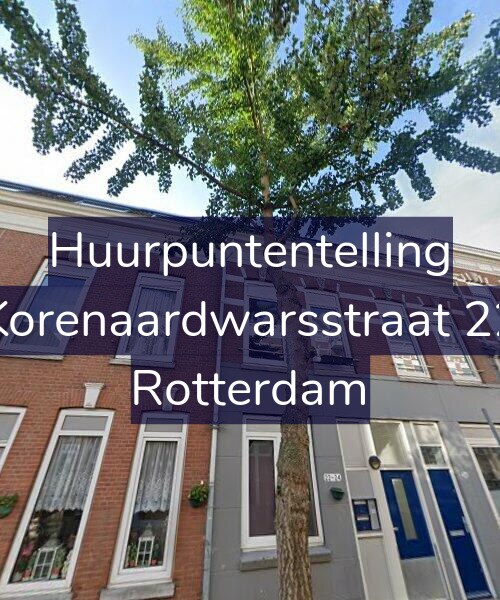 Foto gevel Huurpuntentelling voor Korenaardwarsstraat 22, Rotterdam
