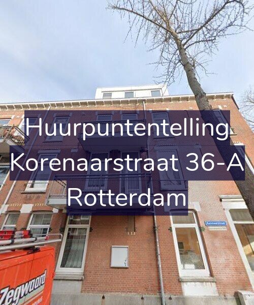 Foto gevel Huurpuntentelling voor Korenaarstraat 36-A, Rotterdam